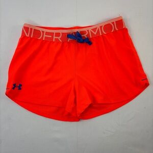Under Armour loose fit girls youth coral blue size Youth Large Heatgear